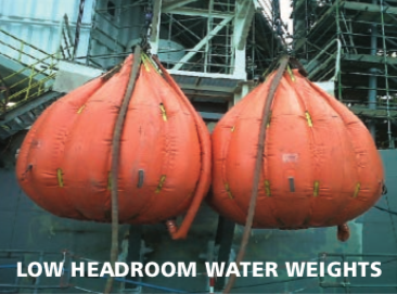 low headroom water weights